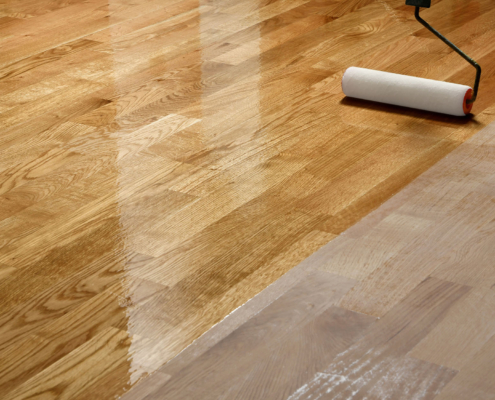 LVT Flooring getting a new coating seal